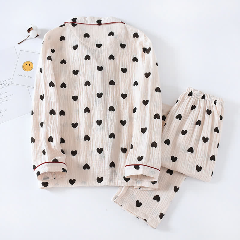 Pigiama in puro cotone Black Heart - image 1