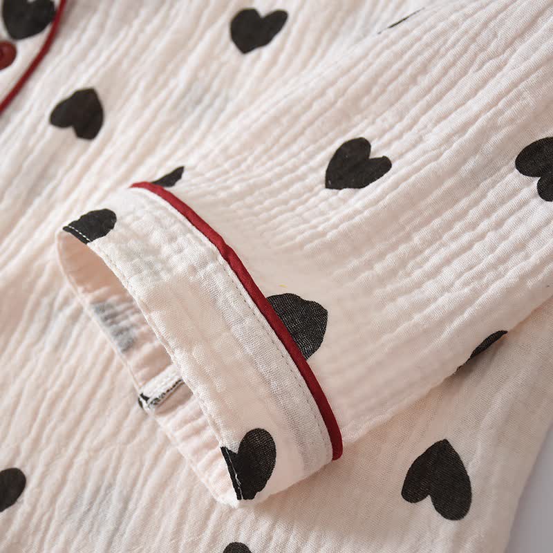 Pigiama in puro cotone Black Heart - image 8