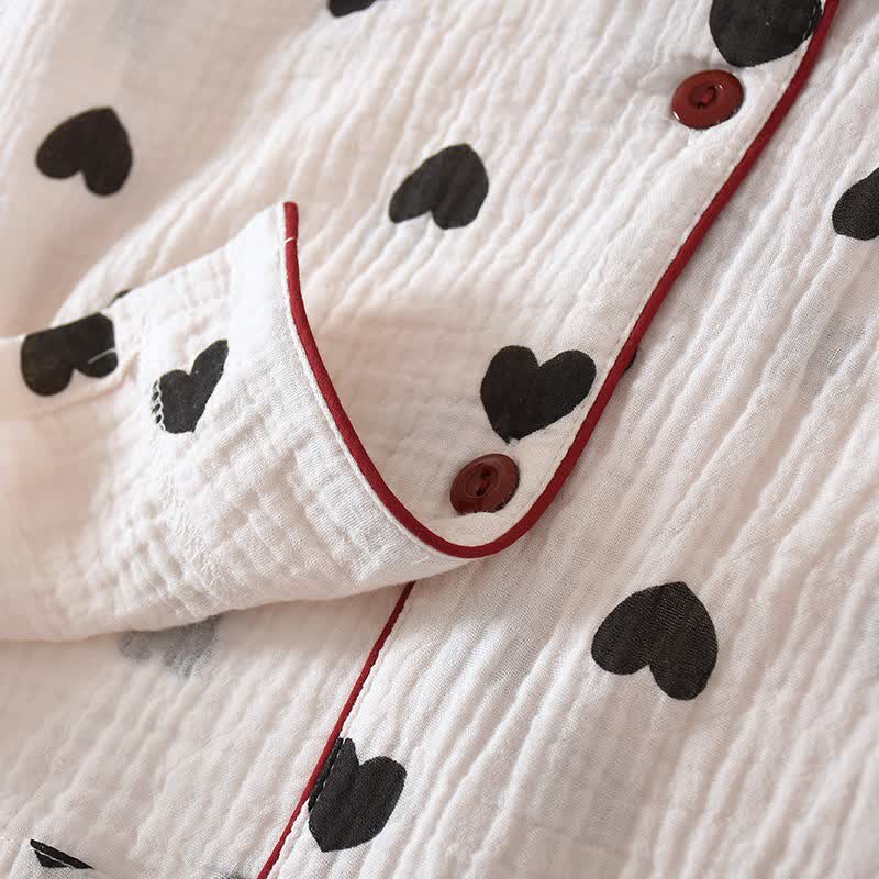 Pigiama in puro cotone Black Heart - image 7