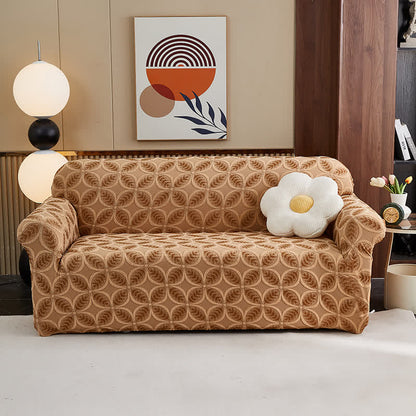 Copridivano in jacquard 3D altamente elasticizzato - Caffè - Tutto compreso - 4 posti 92" - 118" - image 2