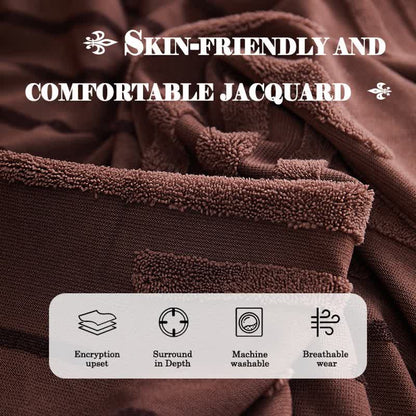 Copridivano ispessito in jacquard 3D con gonna arricciata - image 4