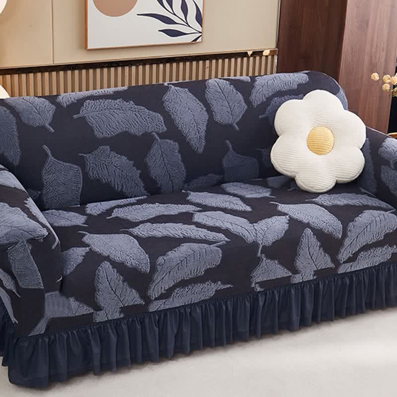 Copridivano elastico Jacquard Leaf Full-Wrap - image 6
