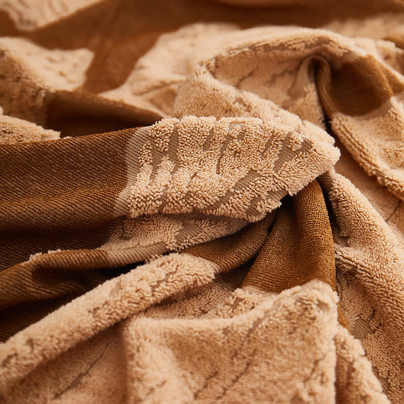 Copridivano elastico Jacquard Leaf Full-Wrap - image 4