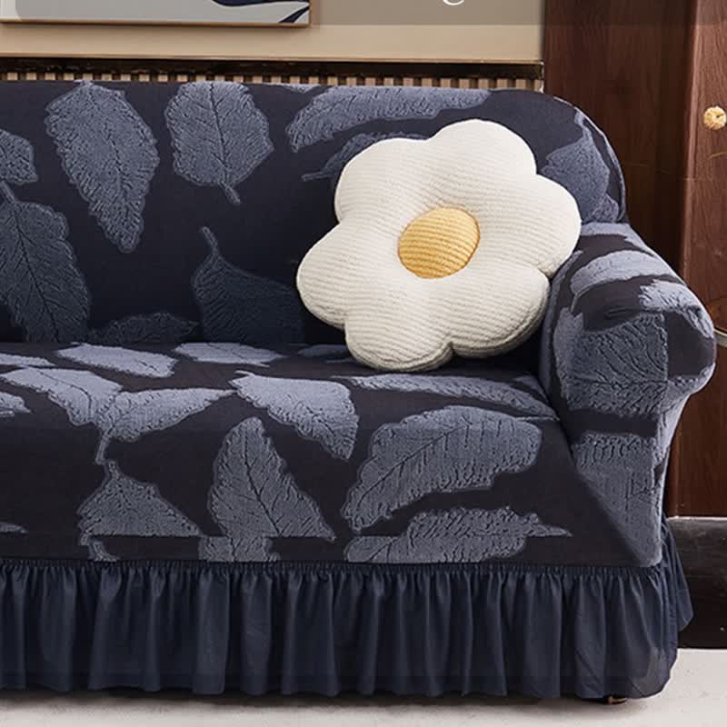 Copridivano elastico Jacquard Leaf Full-Wrap - image 7