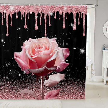 Tenda da doccia con stampa romantica di rose - E - 300cm x 180cm - image 7