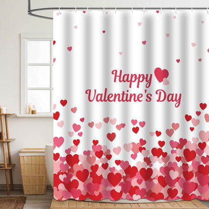 Tenda da doccia con stampa romantica per San Valentino - C - 180cm x 200cm - image 2