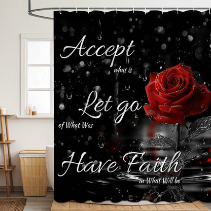 Tenda da doccia con stampa romantica per San Valentino - H - 180cm x 200cm - image 7