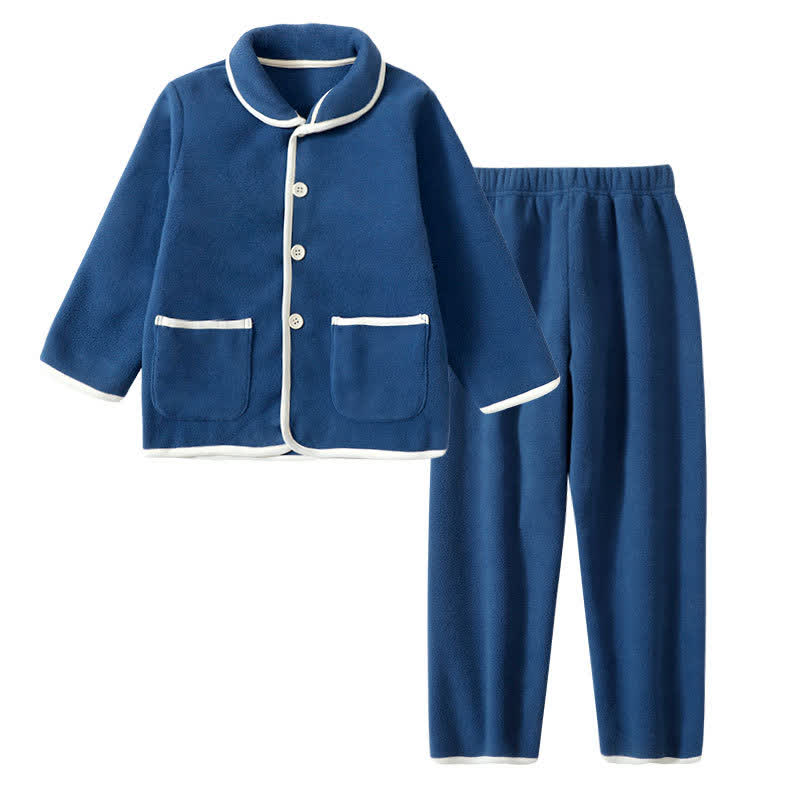 Pigiama per bambini in morbido e caldo peluche - Blu - Bambino: 160 cm - image 3