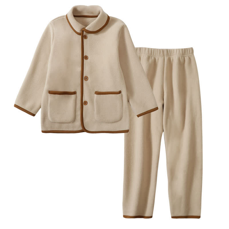 Pigiama per bambini in morbido e caldo peluche - Caffè - Bambino: 160 cm - image 4