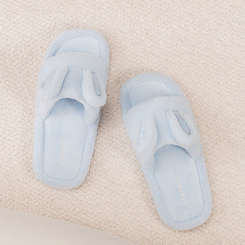 Ciabatte aperte a forma di coniglietto in peluche - image 6