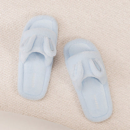 Ciabatte aperte a forma di coniglietto in peluche - image 6