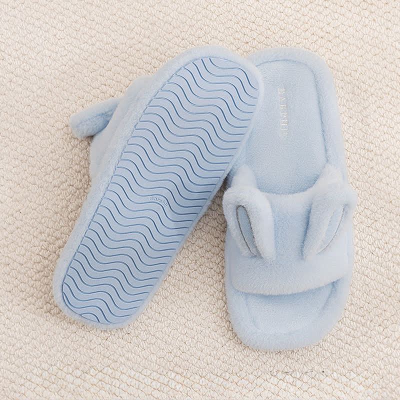 Ciabatte aperte a forma di coniglietto in peluche - image 4