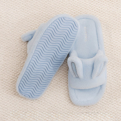 Ciabatte aperte a forma di coniglietto in peluche - image 4