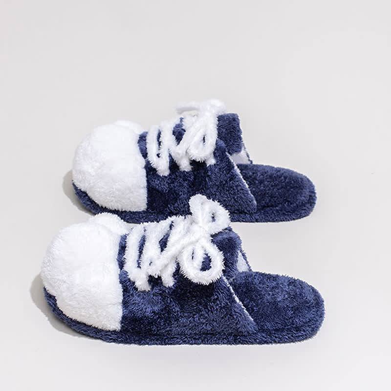 Pantofole di peluche con lacci e punta chiusa a forma di zampa di gatto - image 5