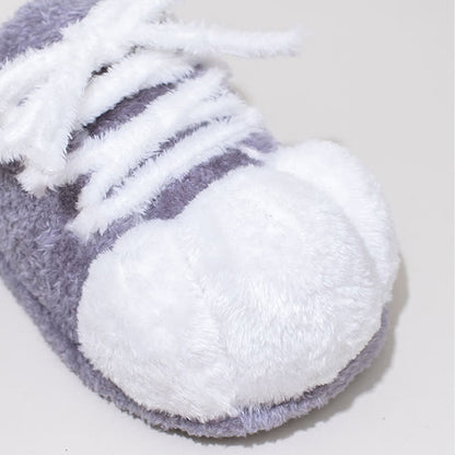 Pantofole di peluche con lacci e punta chiusa a forma di zampa di gatto - image 15