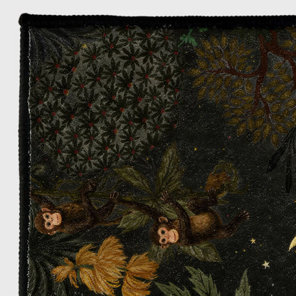 Tappeto rettangolare con scena di fauna selvatica tropicale - image 10