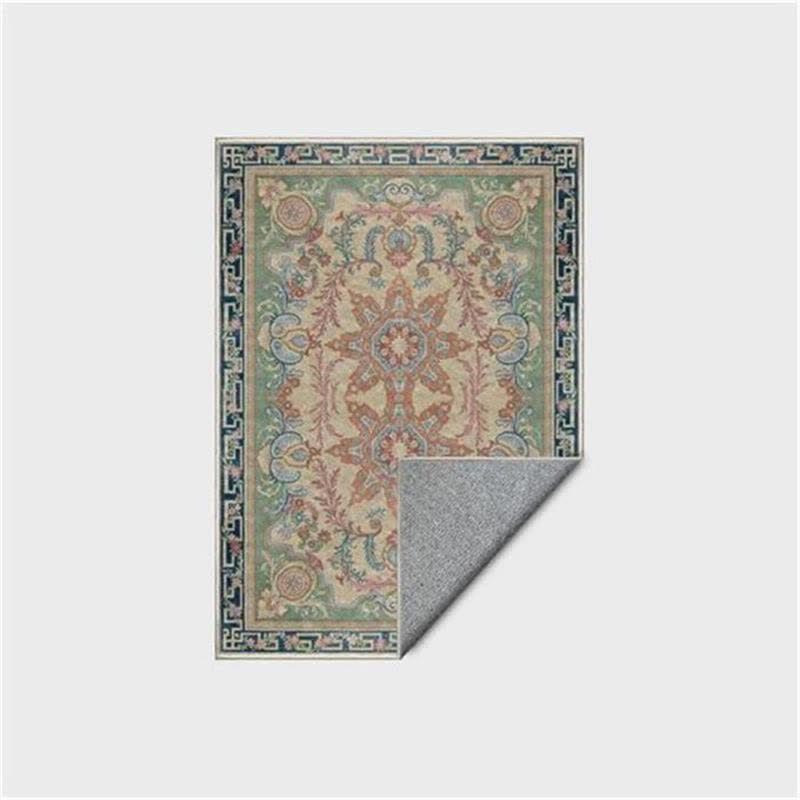 Tappeto antiscivolo con medaglione in stile palazzo retrò - image 4