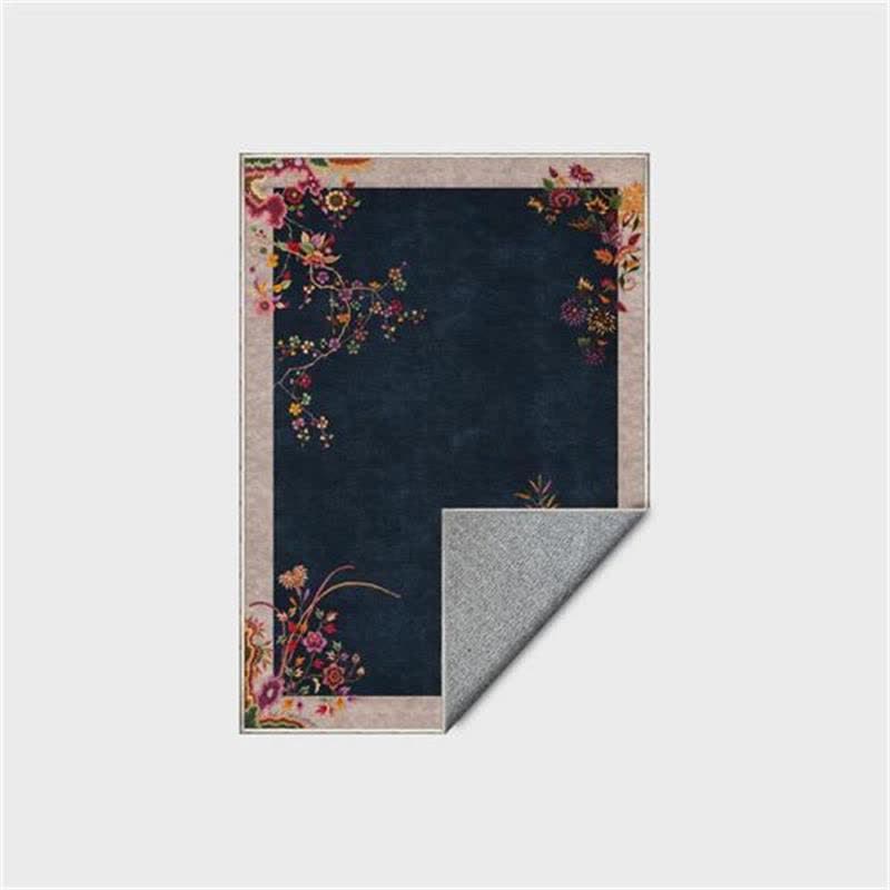 Tappeto antiscivolo con motivo floreale orientale Chinoiserie - image 4
