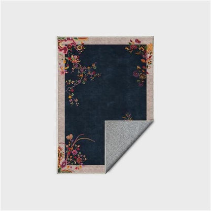 Tappeto antiscivolo con motivo floreale orientale Chinoiserie - image 4