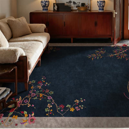 Tappeto antiscivolo con motivo floreale orientale Chinoiserie - image 2