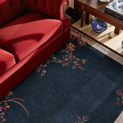Tappeto antiscivolo con motivo floreale orientale Chinoiserie - image 3