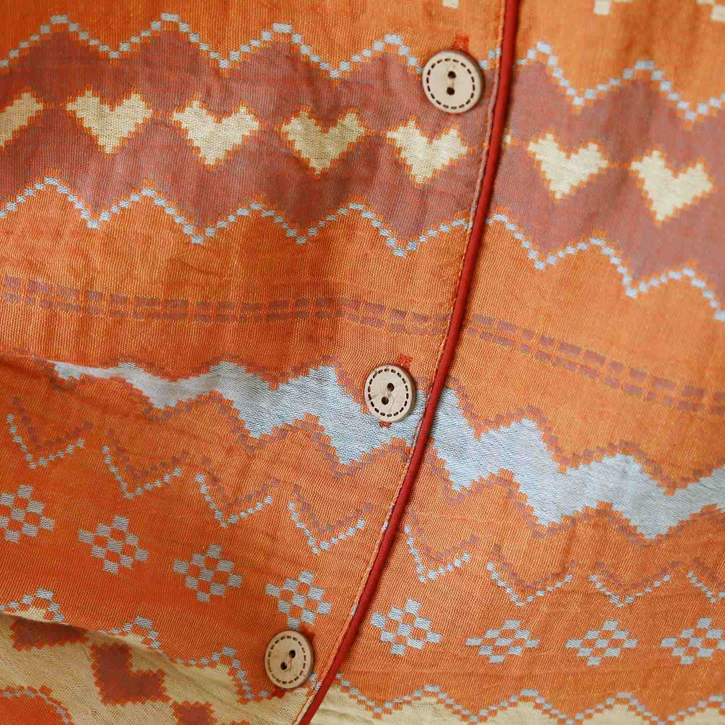 Completo da notte in cotone Vintage Wave Couple - image 6
