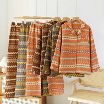Completo da notte in cotone Vintage Wave Couple - image 0