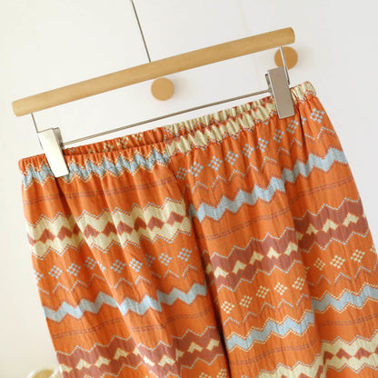 Completo da notte in cotone Vintage Wave Couple - image 10