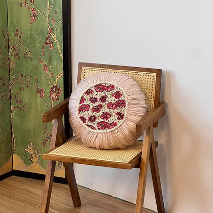 Elegante cuscino floreale con bordo arricciato - image 9