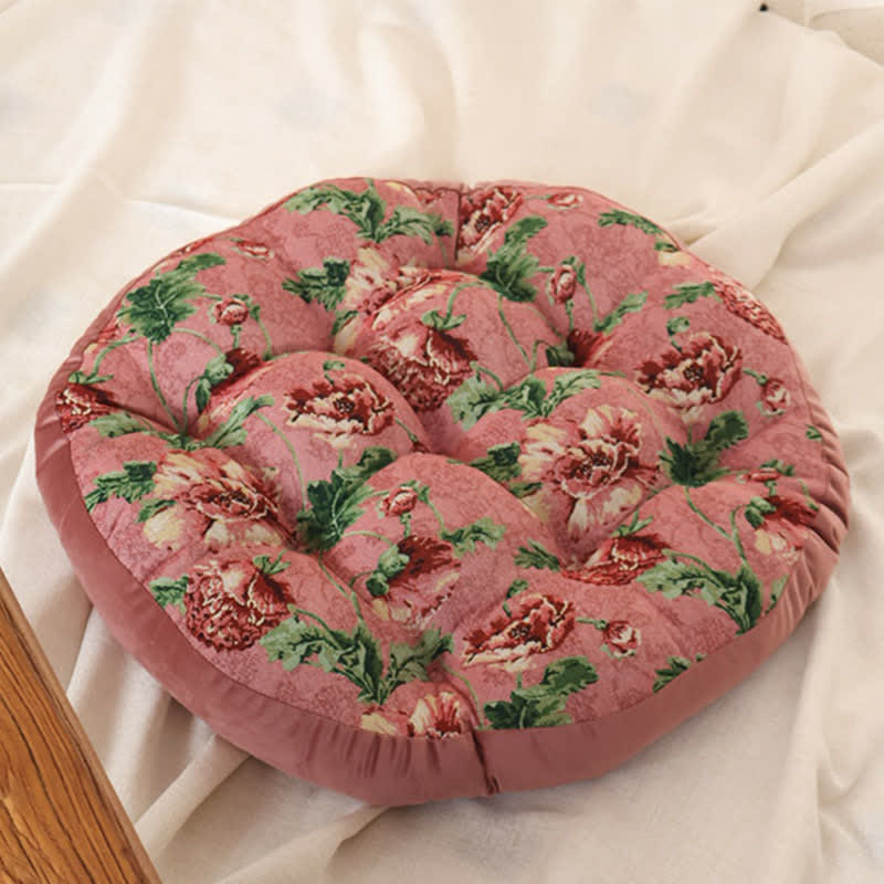 Cuscino per sedia da pavimento con motivo floreale romantico - Rosa (1 pz) - 50cm x 50cm - image 5