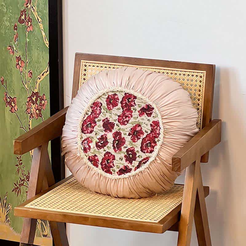 Elegante cuscino floreale con bordo arricciato - Girare - 45cm x 45cm - image 10