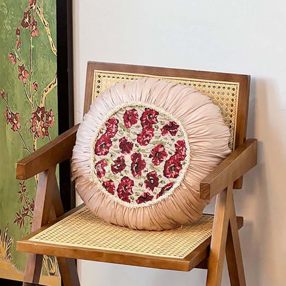 Elegante cuscino floreale con bordo arricciato - Girare - 45cm x 45cm - image 10