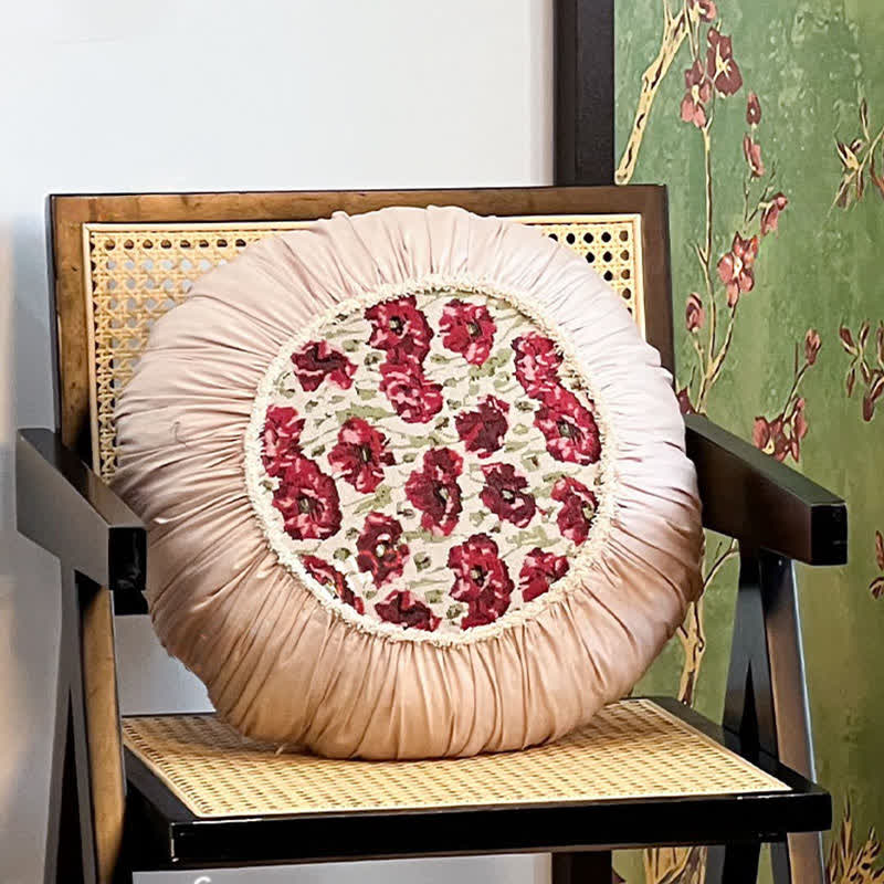 Elegante cuscino floreale con bordo arricciato - image 11