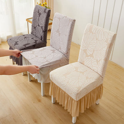 Fodera per sedia Parsons in jacquard Leaf - image 1