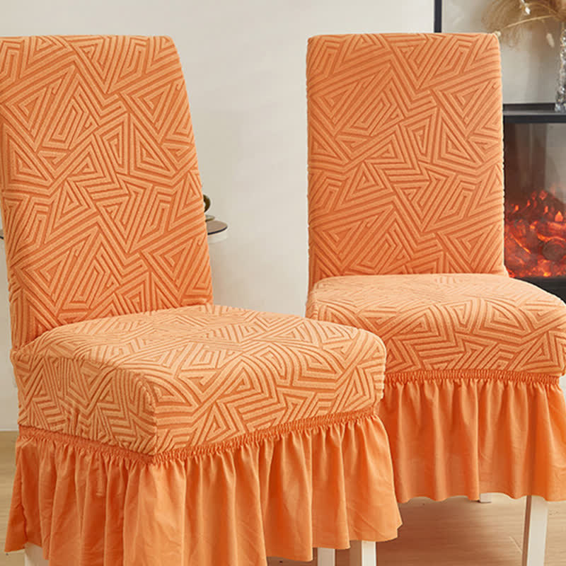 Coprisedia da pranzo elasticizzato geometrico - image 3