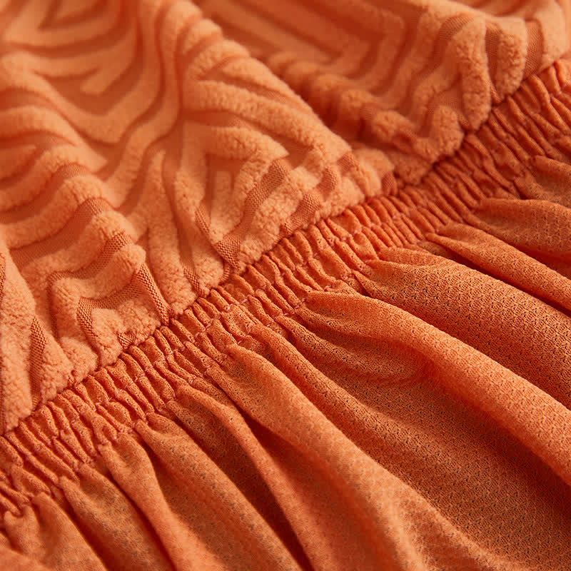 Coprisedia da pranzo elasticizzato geometrico - image 6
