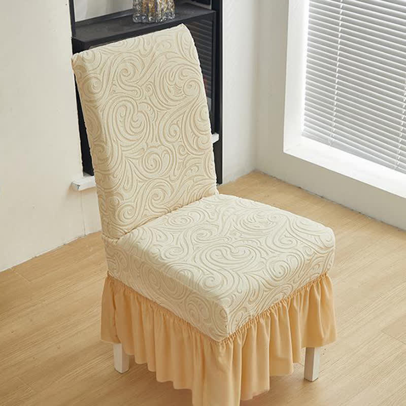 Coprisedia da pranzo universale elasticizzato in jacquard - image 4
