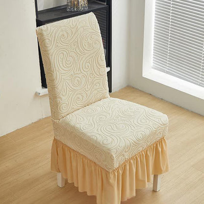 Coprisedia da pranzo universale elasticizzato in jacquard - image 4
