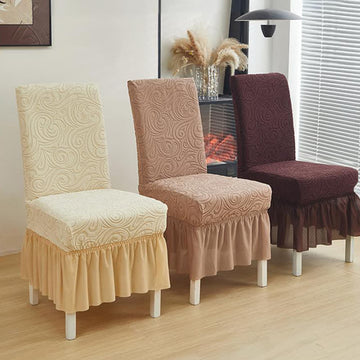 Coprisedia da pranzo universale elasticizzato in jacquard - image 0