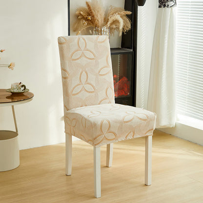 Coprisedia da pranzo in jacquard elasticizzato tinta unita - Beige - 6 pezzi - Standard - image 12