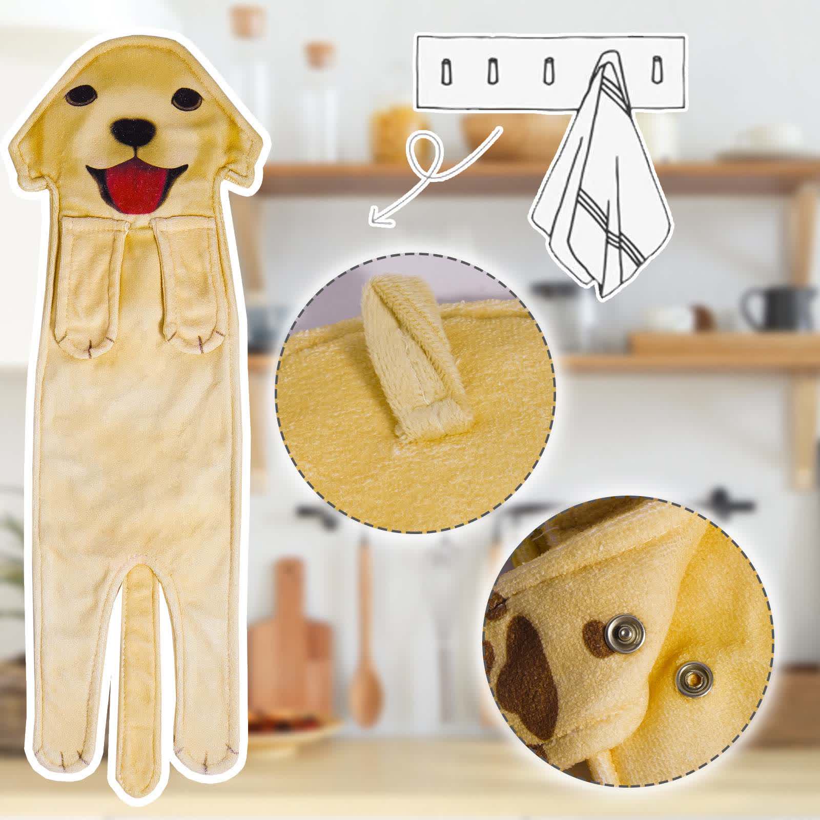 Asciugamano da bagno da appendere a forma di cane - image 15