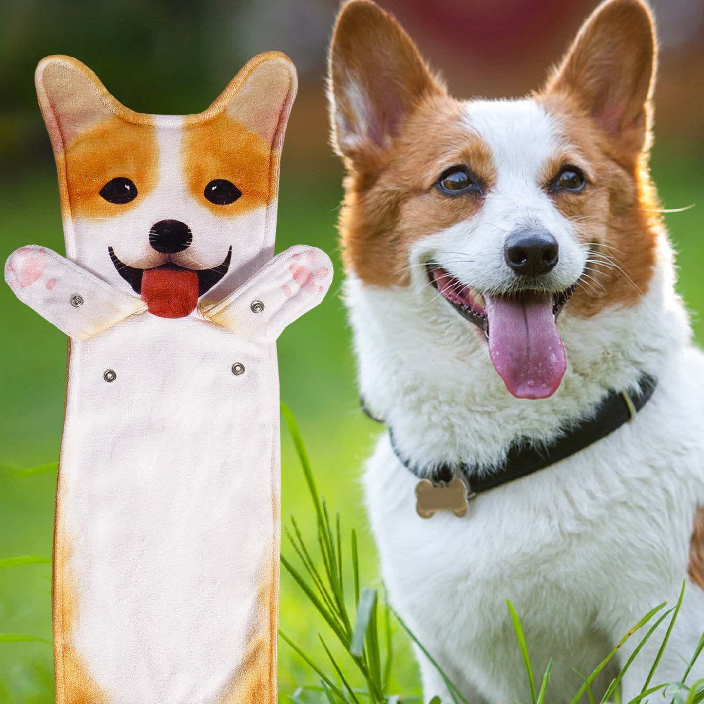 Asciugamano da bagno da appendere a forma di cane - image 12