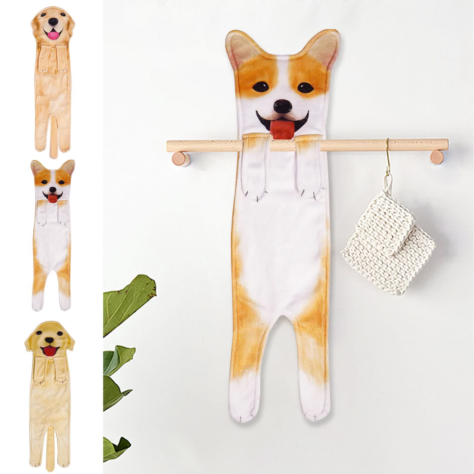 Asciugamano da bagno da appendere a forma di cane - image 8