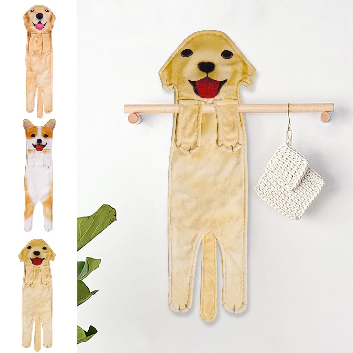 Asciugamano da bagno da appendere a forma di cane - image 13