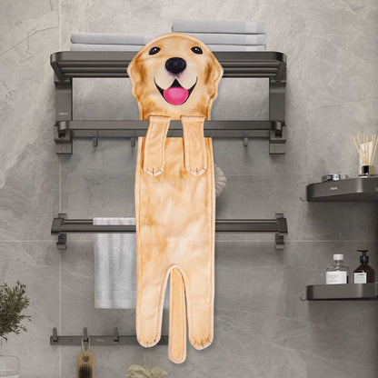 Asciugamano da bagno da appendere a forma di cane - image 4
