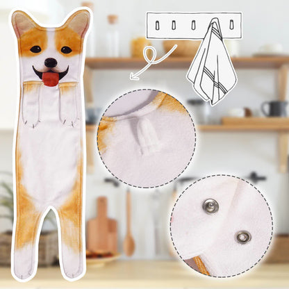 Asciugamano da bagno da appendere a forma di cane - image 10