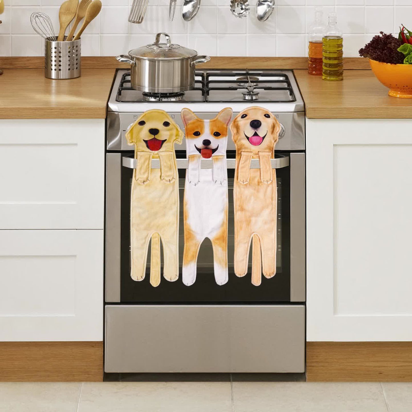 Asciugamano da bagno da appendere a forma di cane - image 2