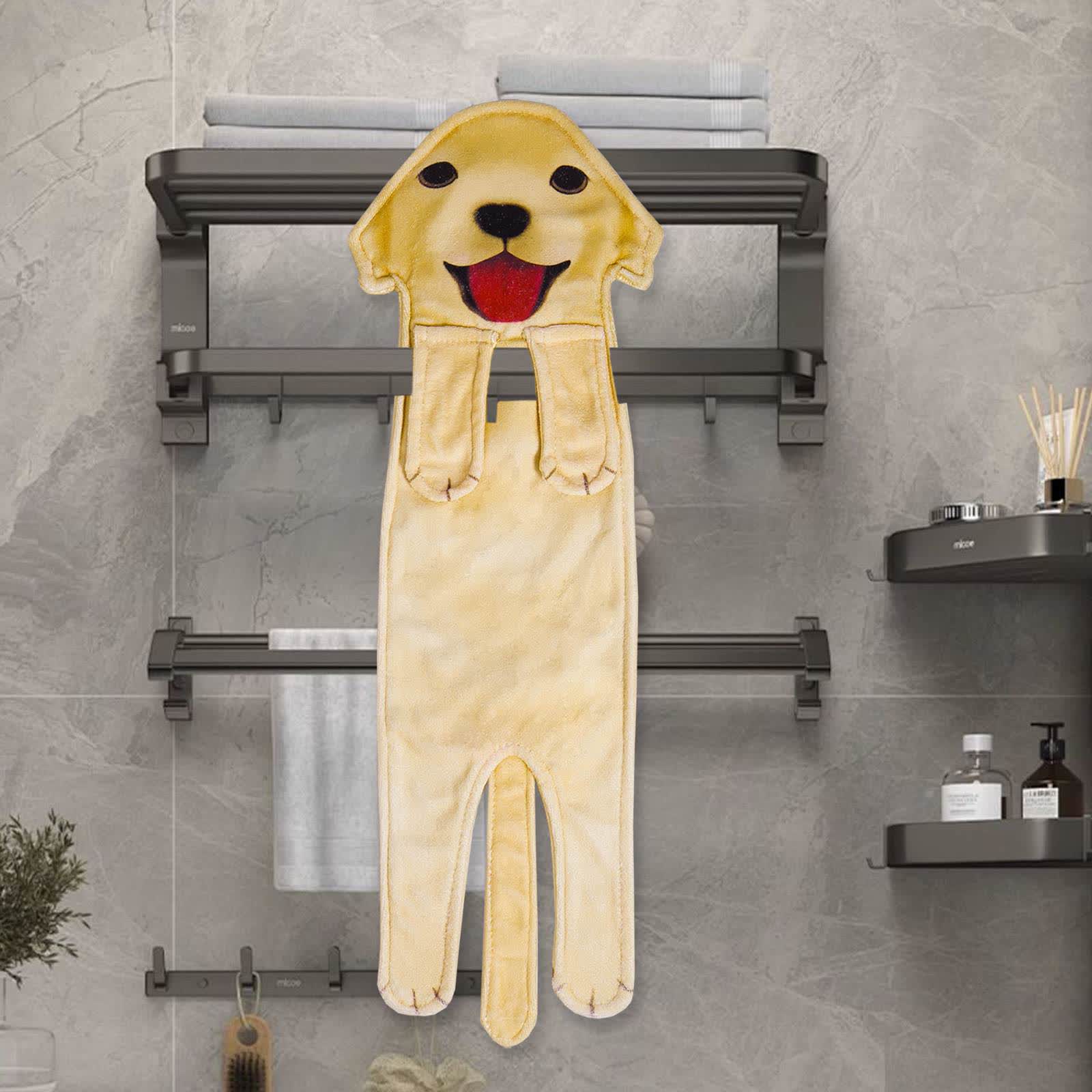 Asciugamano da bagno da appendere a forma di cane - image 14