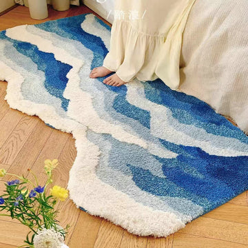 Tappeto da bagno trapuntato 3D Ocean Tide - 70cm x 160cm - image 0