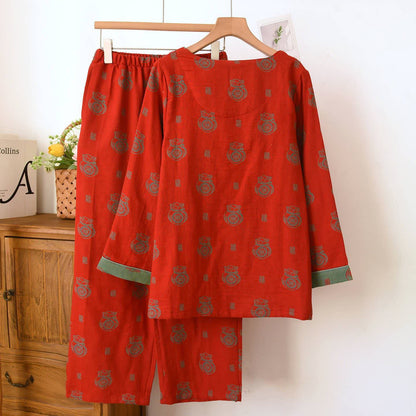 Completo da casa in cotone con motivo Lucky Bag - image 4